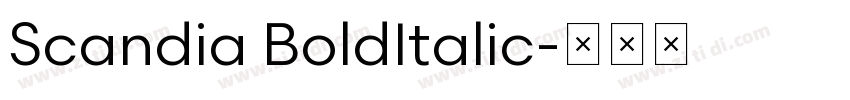 Scandia BoldItalic字体转换